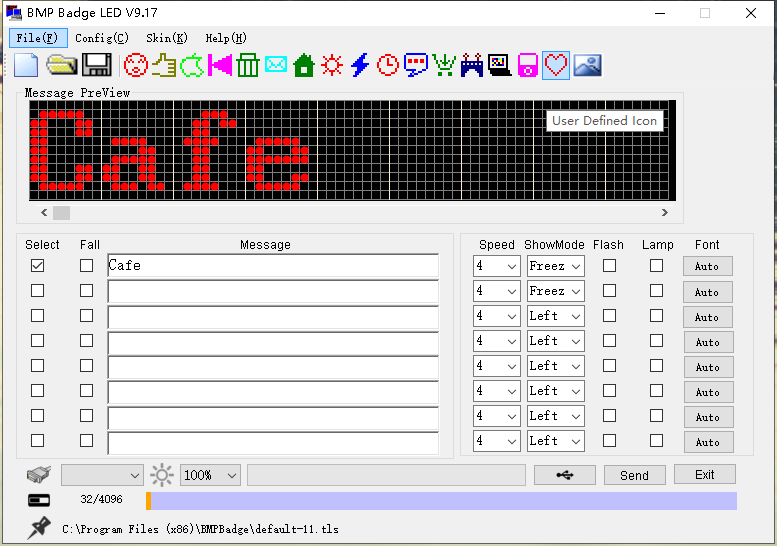 Bluetooth LED nameplate supports multi-language small LED screen HD text digits pattern display