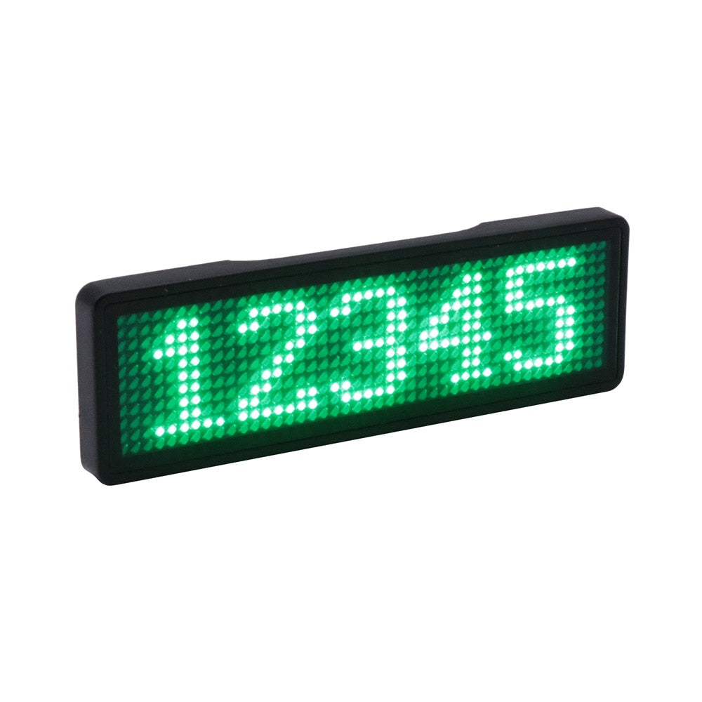 Bluetooth LED nameplate supports multi-language small LED screen HD text digits pattern display