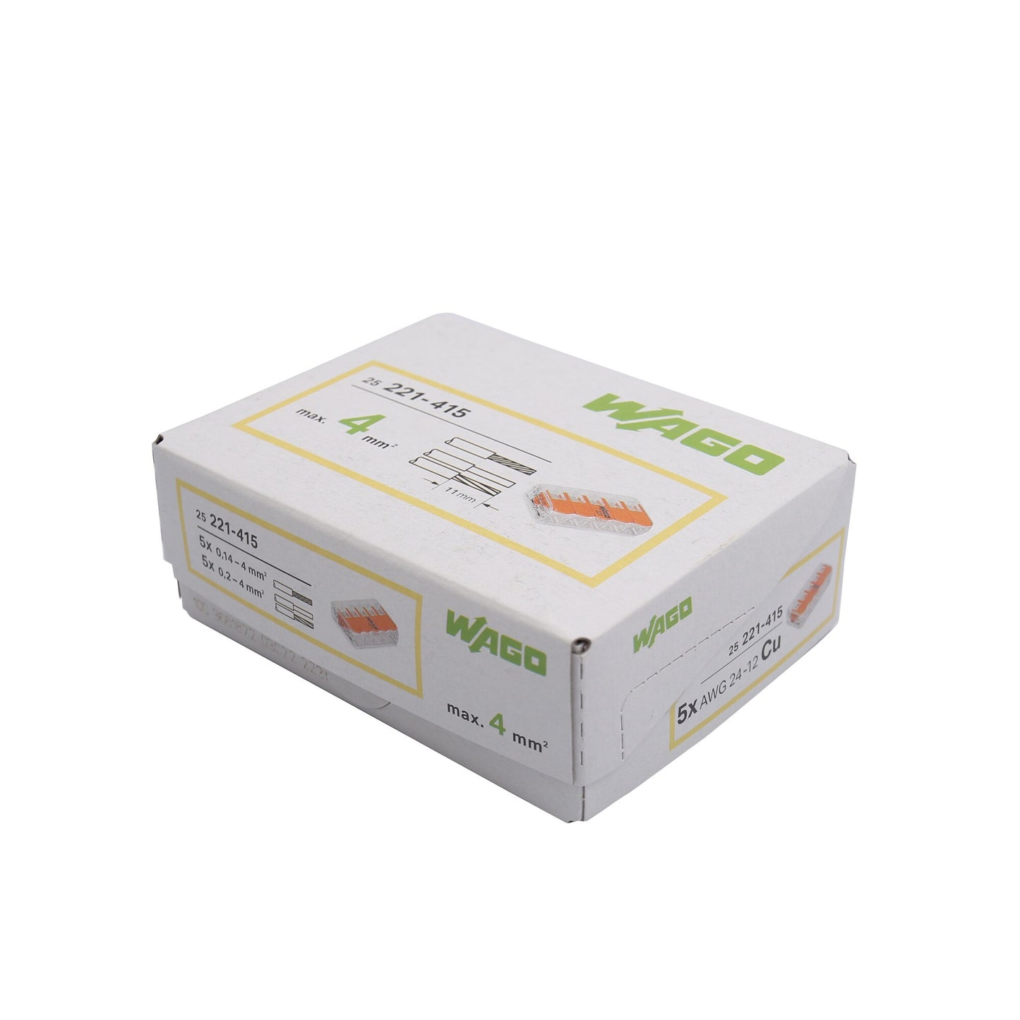 WAGO 221-415 LEVER-NUTS 25 dle Wire Connector ( wago 221 415 )
