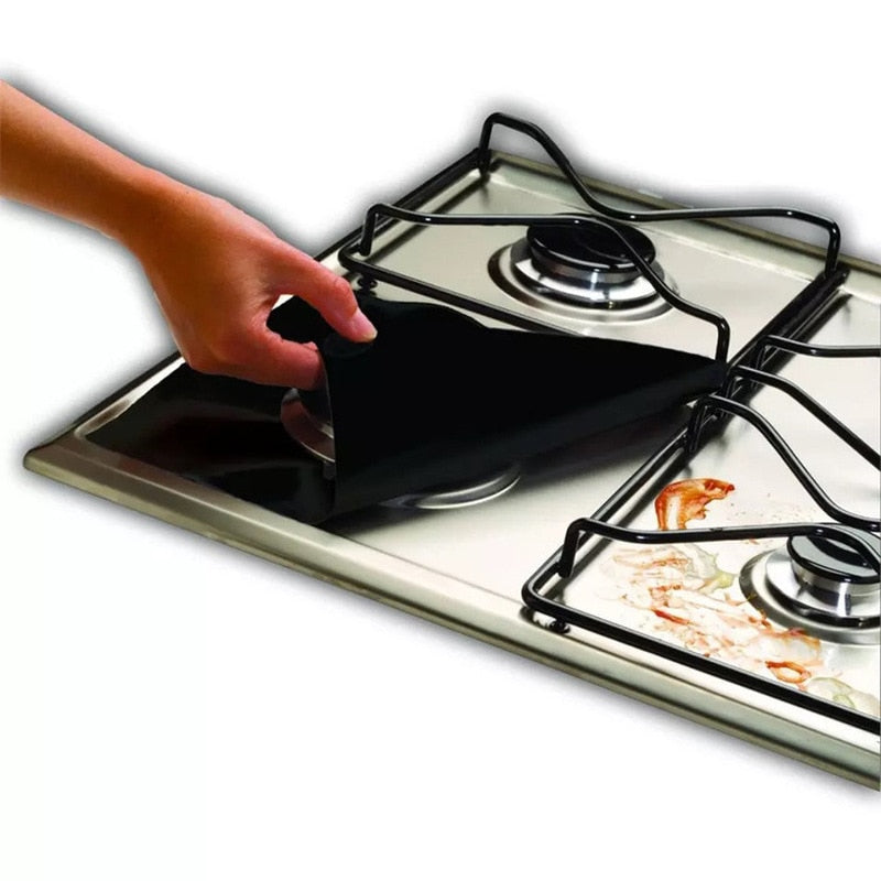 1/4 pcs Stove Protector Cover Lining Gas Stove Protector Gas Stove Stove Burner Protector Kitchen