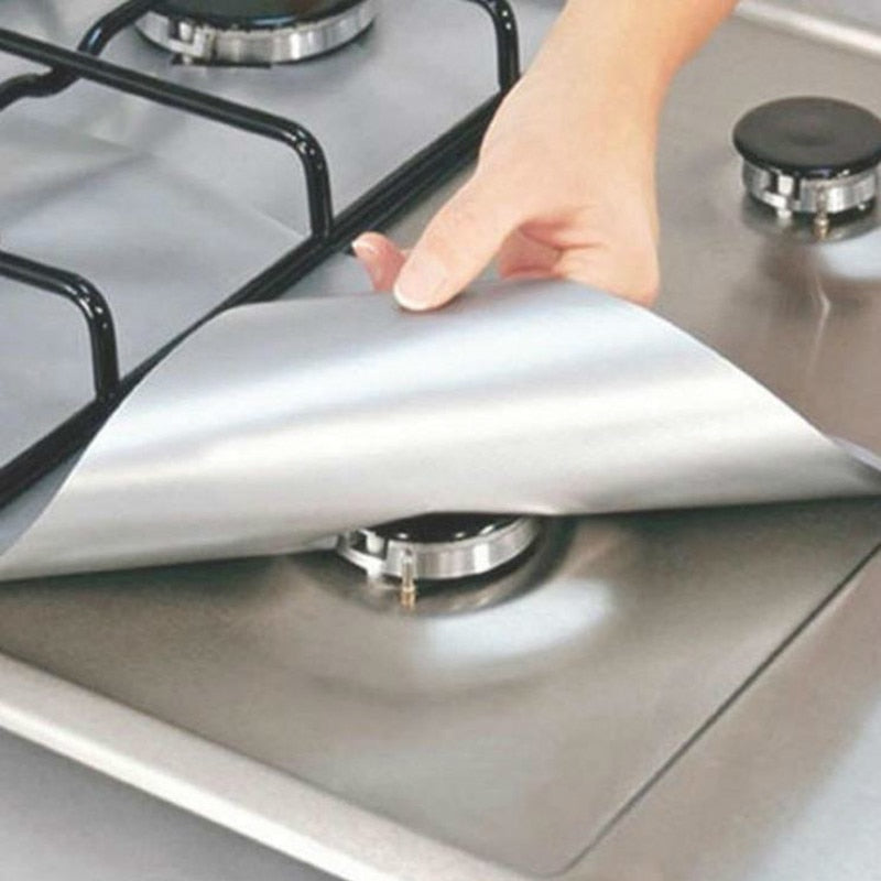 1/4 pcs Stove Protector Cover Lining Gas Stove Protector Gas Stove Stove Burner Protector Kitchen