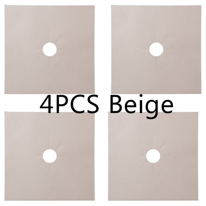 1/4 pcs Stove Protector Cover Lining Gas Stove Protector Gas Stove Stove Burner Protector Kitchen