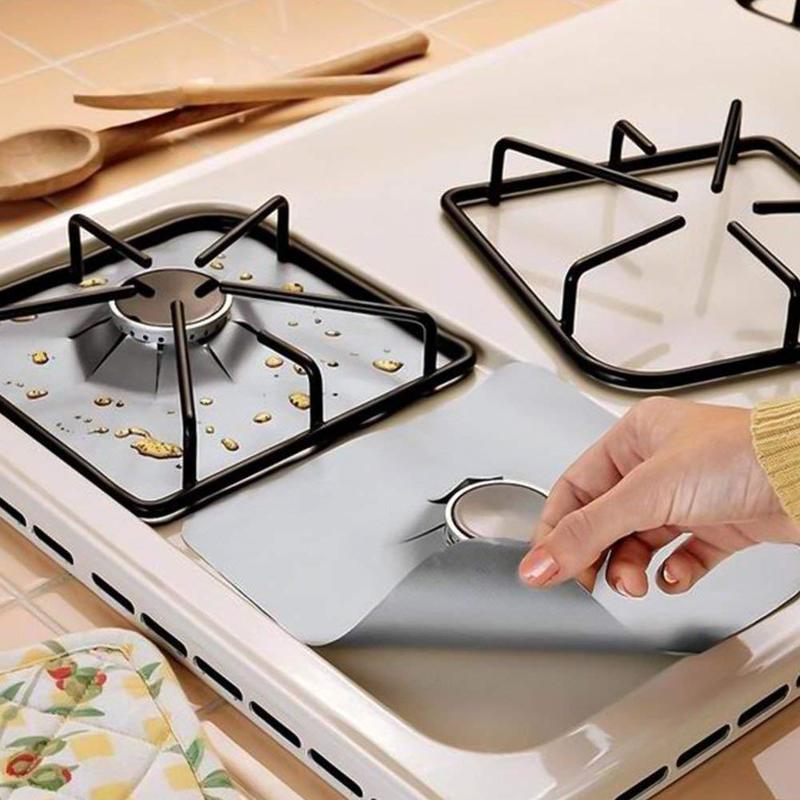 1/4 pcs Stove Protector Cover Lining Gas Stove Protector Gas Stove Stove Burner Protector Kitchen