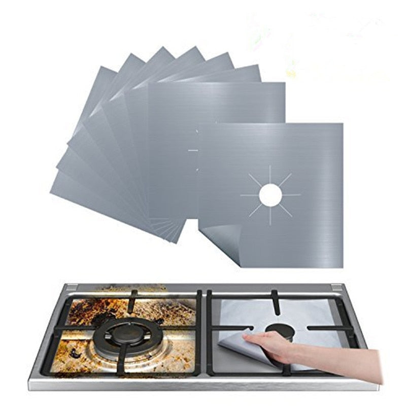 1/4 pcs Stove Protector Cover Lining Gas Stove Protector Gas Stove Stove Burner Protector Kitchen