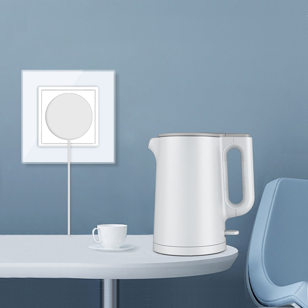 Livolo EU Standard AC 110~250V, 80mm*80mm, 16A Wall Power Socket, VL-C7C1EU-11