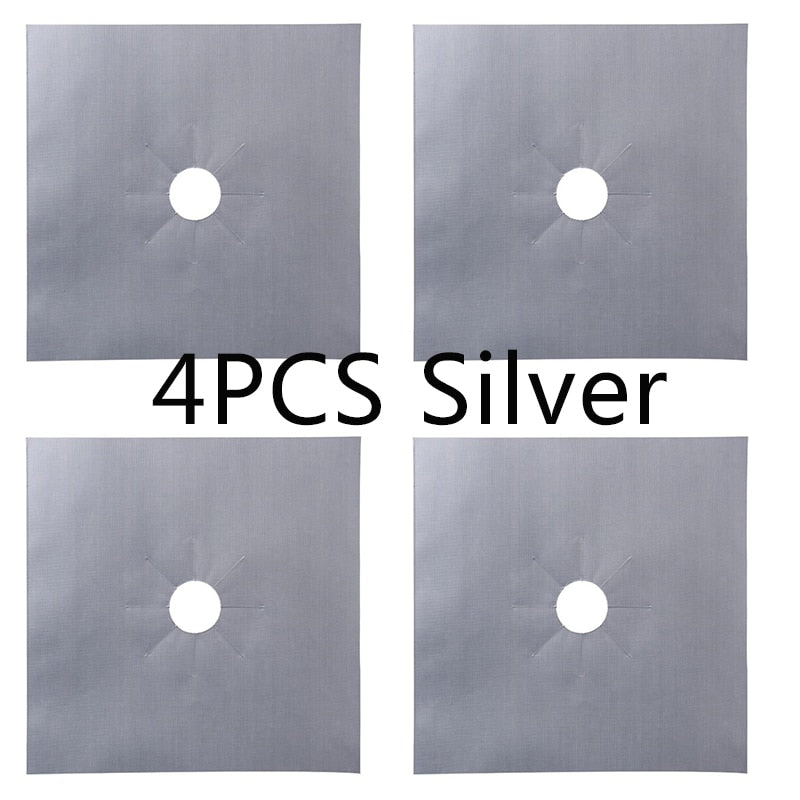 1/4 pcs Stove Protector Cover Lining Gas Stove Protector Gas Stove Stove Burner Protector Kitchen