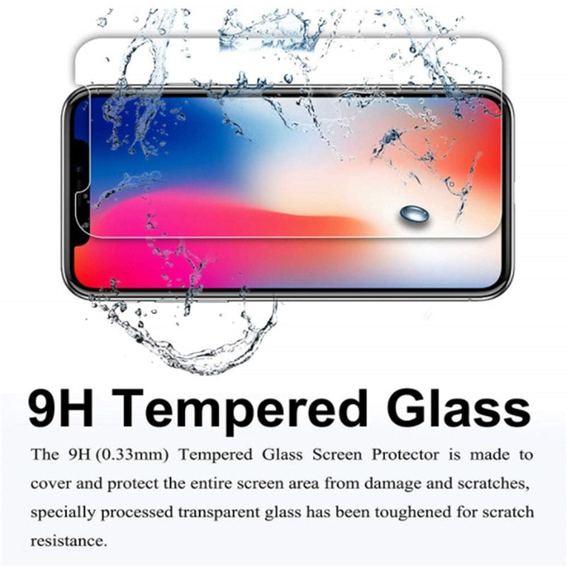 3 pieces Tempered Glass for IPhone 13 12 11 14 Pro Max 8 7 6 5 6s Plus Screen Protector on Iphone 12 11 13 Mini X XR Xs Max SE Glass