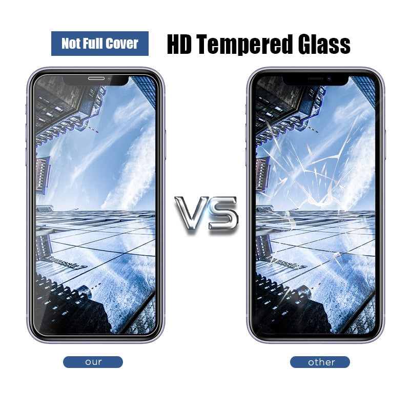 3 pieces Tempered Glass for IPhone 13 12 11 14 Pro Max 8 7 6 5 6s Plus Screen Protector on Iphone 12 11 13 Mini X XR Xs Max SE Glass