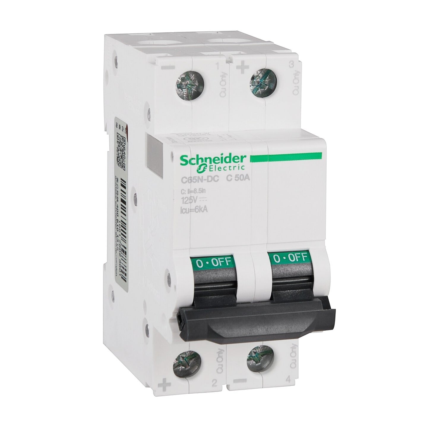 Schneider Electric Multi 9 C65N-DC MCB 2P DC Miniature Circuit Breaker C 1A 2A 4A 6A 10A 16A 20A 25A 32A 40A 50A 63A