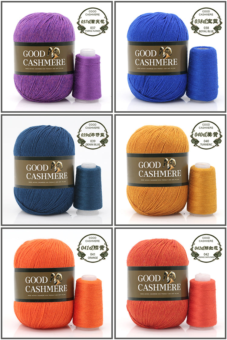 50+20g Mongolian Cashmere wool mix + thread