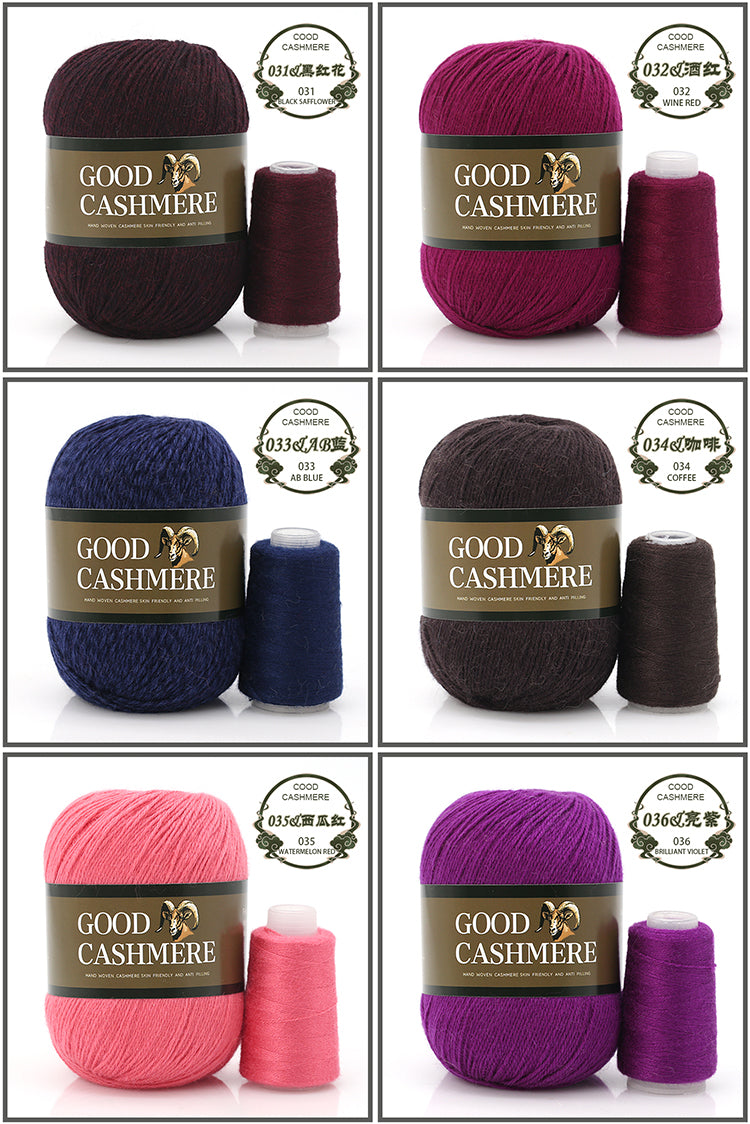 50+20g Mongolian Cashmere wool mix + thread