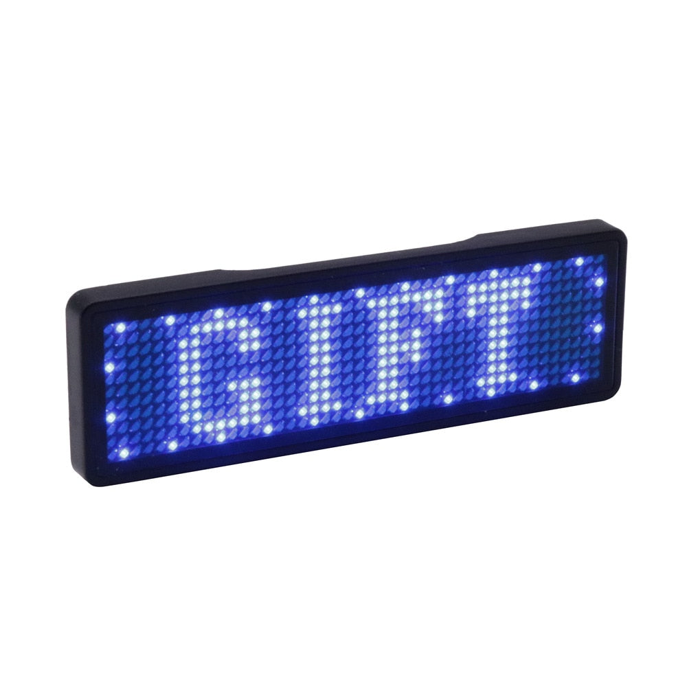 Bluetooth LED nameplate supports multi-language small LED screen HD text digits pattern display