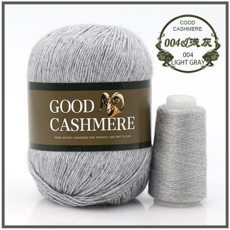 50+20g Mongolian Cashmere wool mix + thread