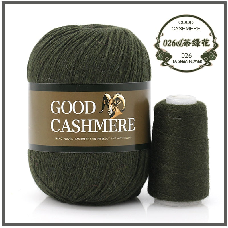 50+20g Mongolian Cashmere wool mix + thread