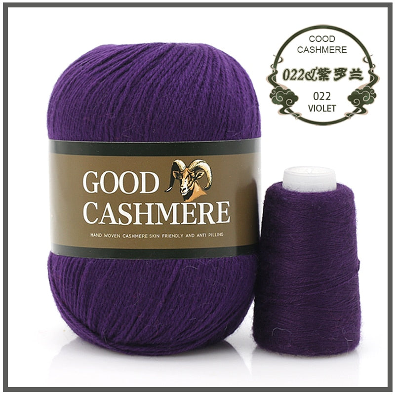 50+20g Mongolian Cashmere wool mix + thread