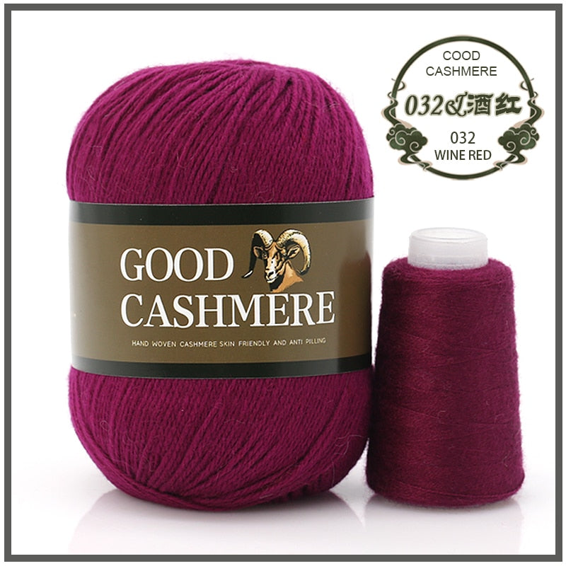 50+20g Mongolian Cashmere wool mix + thread