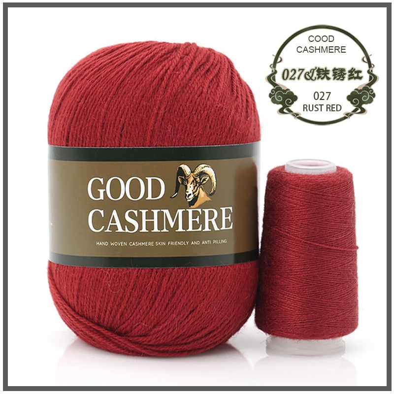 50+20g Mongolian Cashmere wool mix + thread