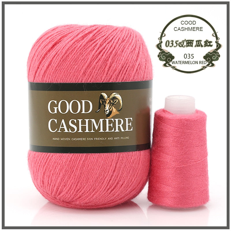 50+20g Mongolian Cashmere wool mix + thread