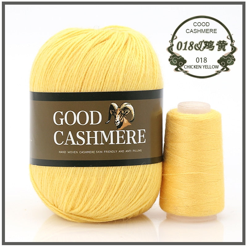 50+20g Mongolian Cashmere wool mix + thread