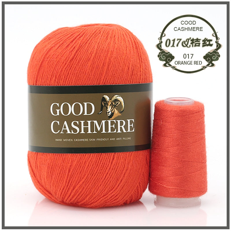 50+20g Mongolian Cashmere wool mix + thread