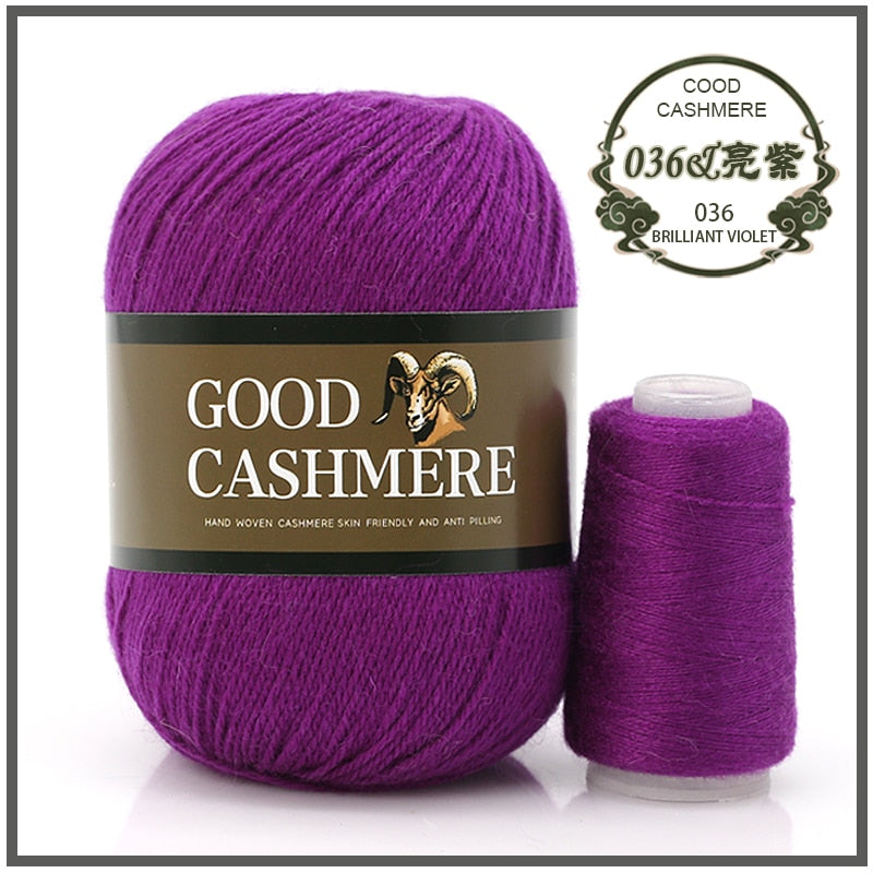 50+20g Mongolian Cashmere wool mix + thread