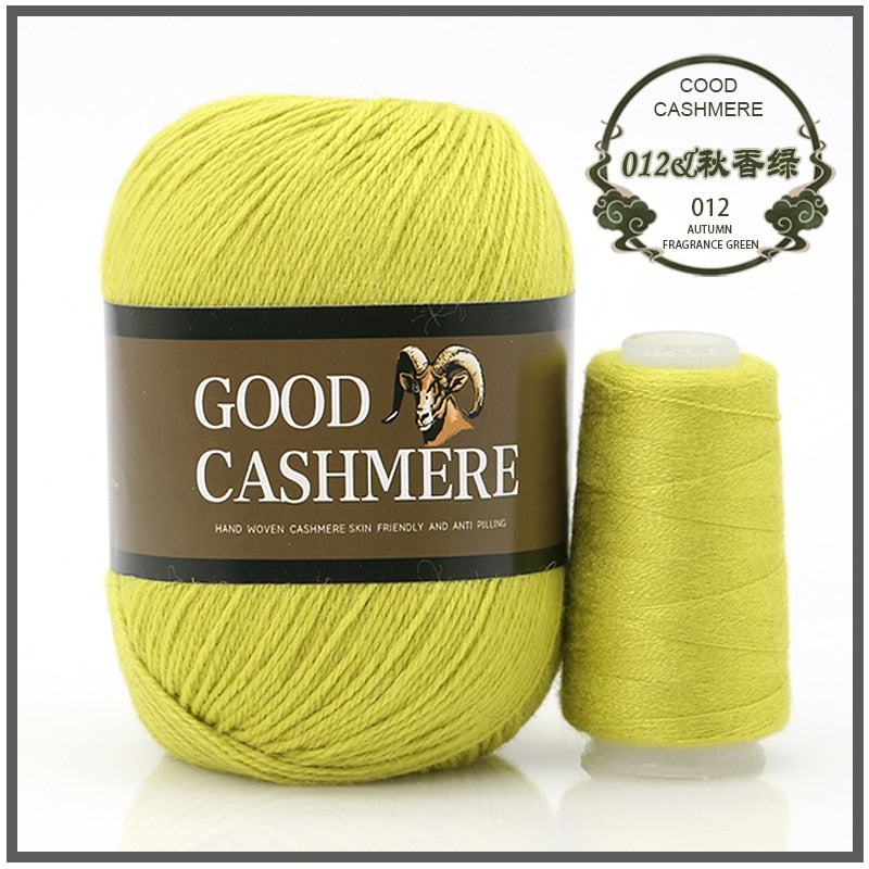 50+20g Mongolian Cashmere wool mix + thread