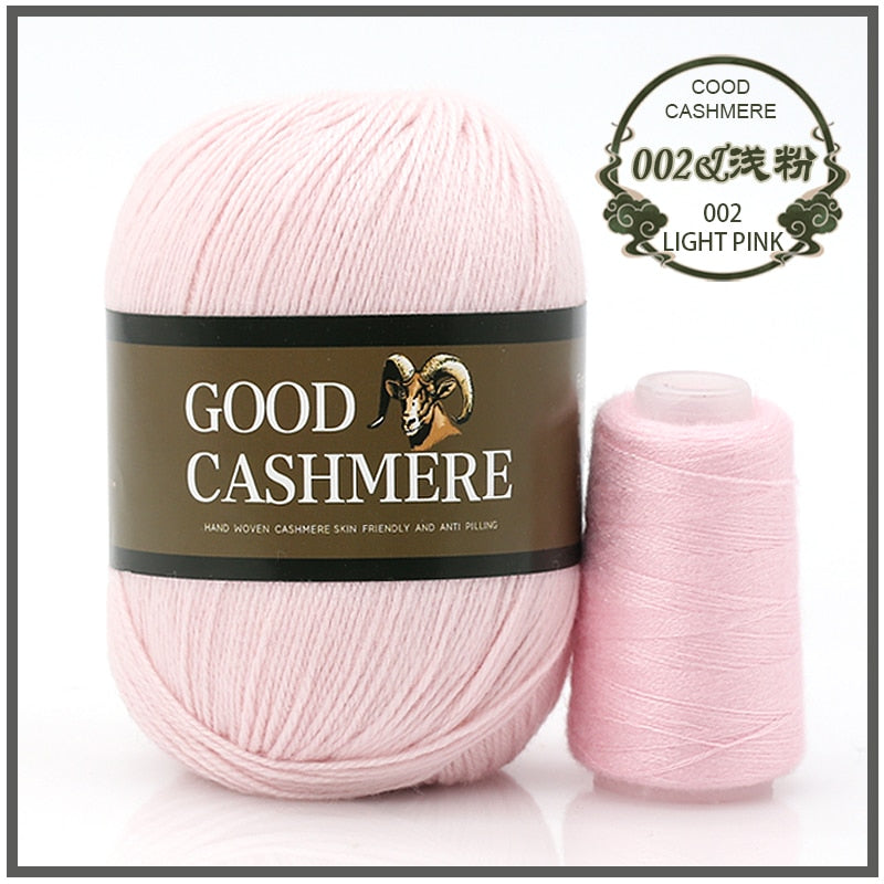 50+20g Mongolian Cashmere wool mix + thread