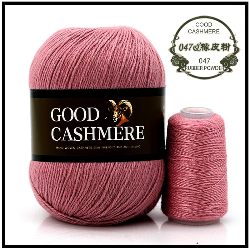 50+20g Mongolian Cashmere wool mix + thread