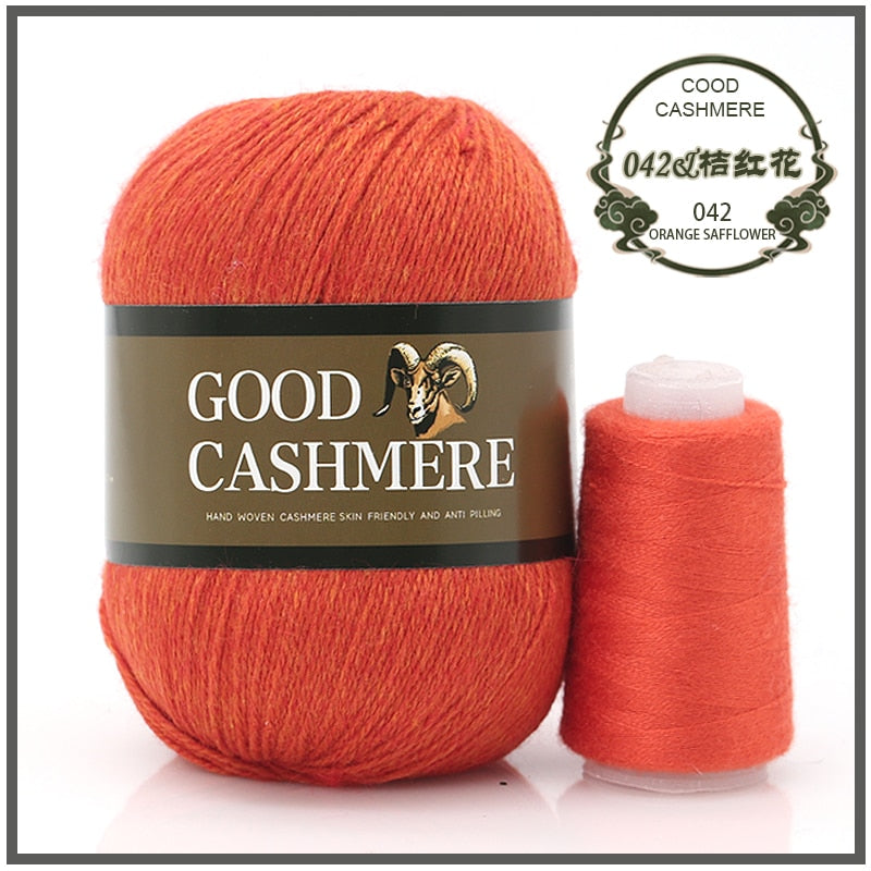 50+20g Mongolian Cashmere wool mix + thread