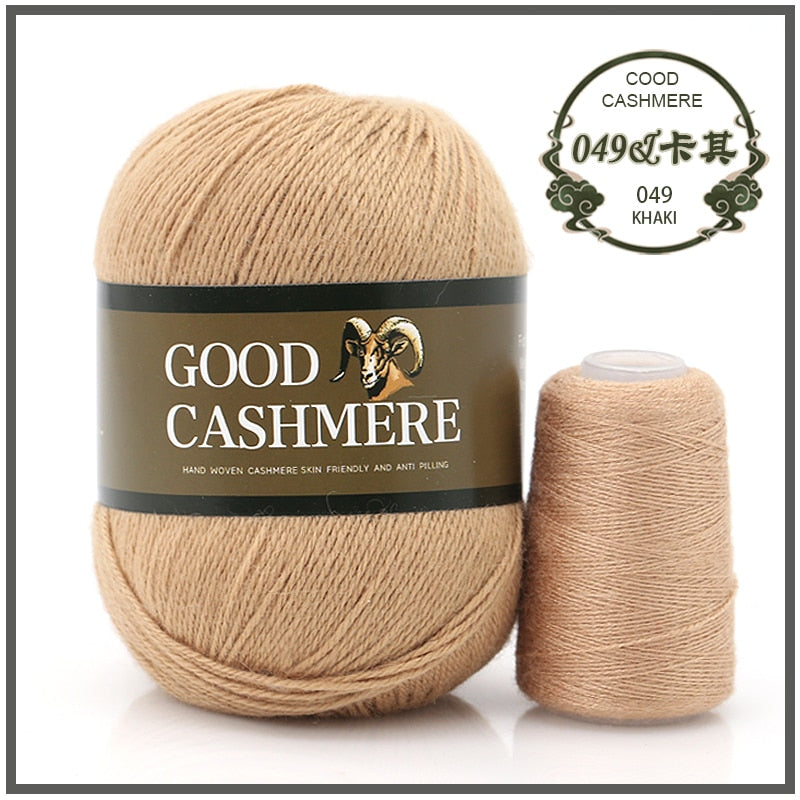 50+20g Mongolian Cashmere wool mix + thread