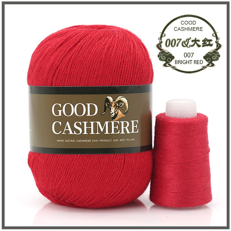 50+20g Mongolian Cashmere wool mix + thread