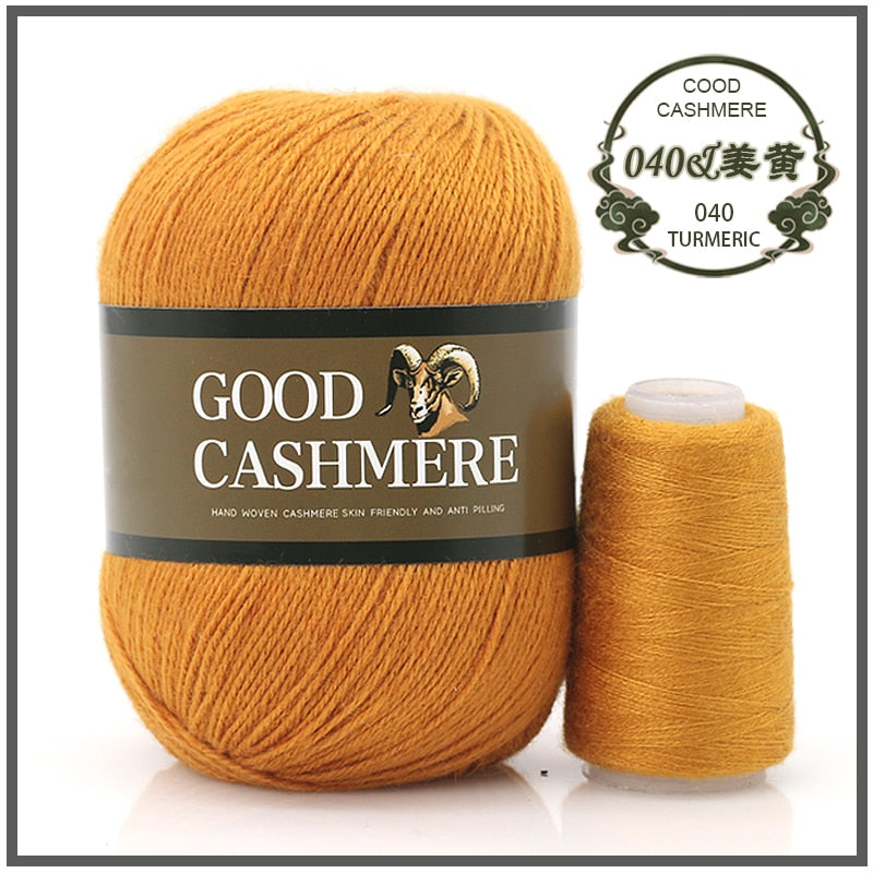 50+20g Mongolian Cashmere wool mix + thread