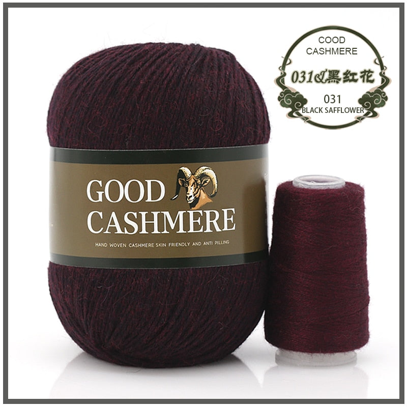 50+20g Mongolian Cashmere wool mix + thread