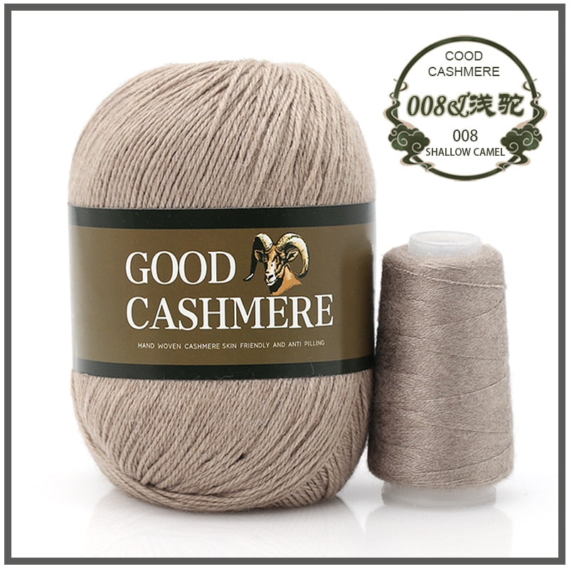 50+20g Mongolian Cashmere wool mix + thread