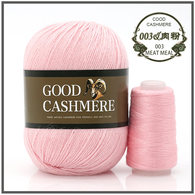 50+20g Mongolian Cashmere wool mix + thread