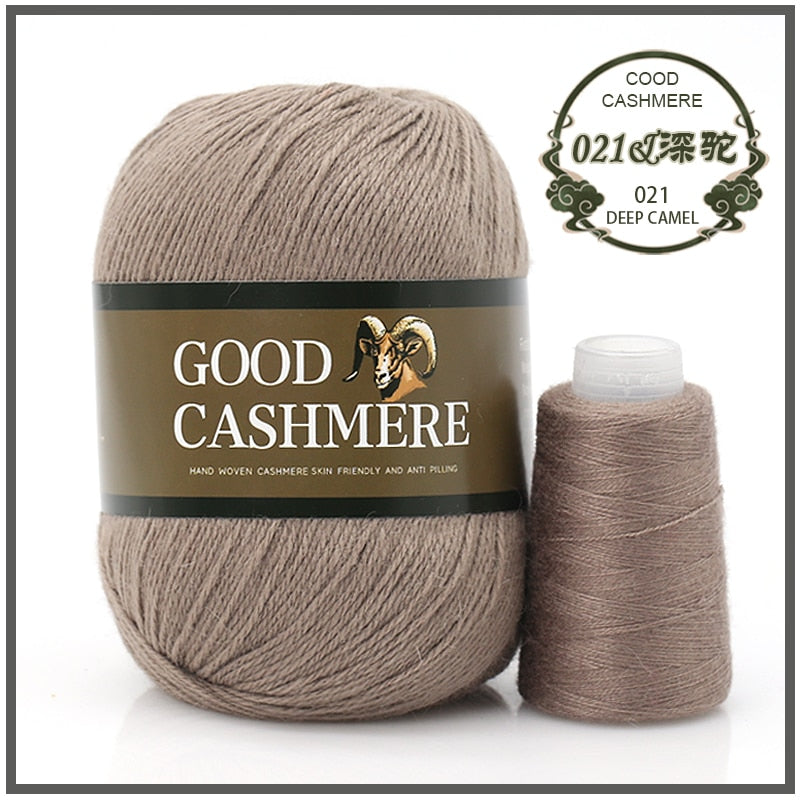 50+20g Mongolian Cashmere wool mix + thread