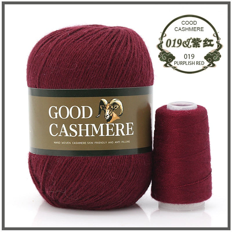 50+20g Mongolian Cashmere wool mix + thread