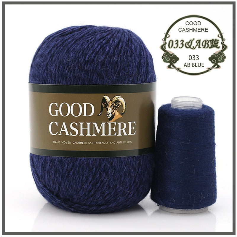 50+20g Mongolian Cashmere wool mix + thread