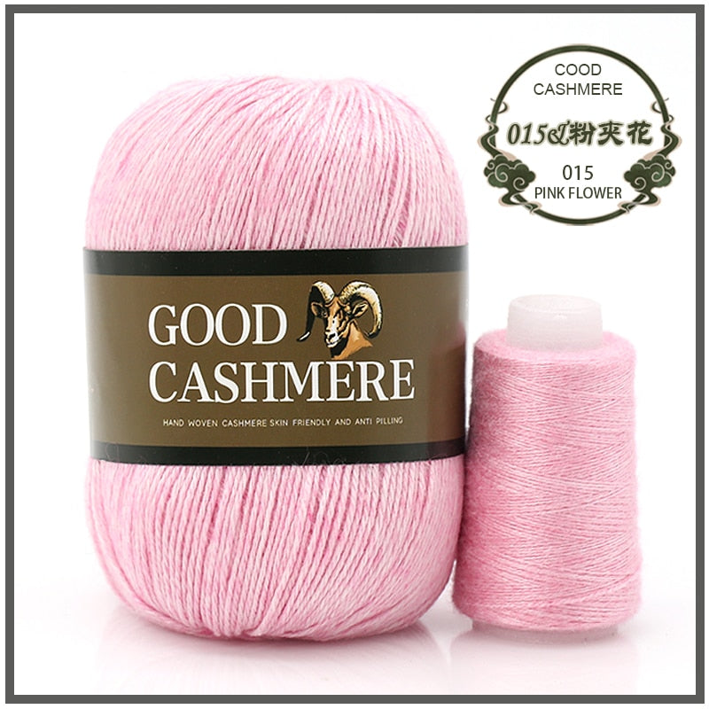 50+20g Mongolian Cashmere wool mix + thread