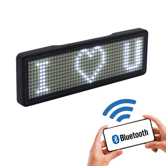 Bluetooth LED nameplate supports multi-language small LED screen HD text digits pattern display