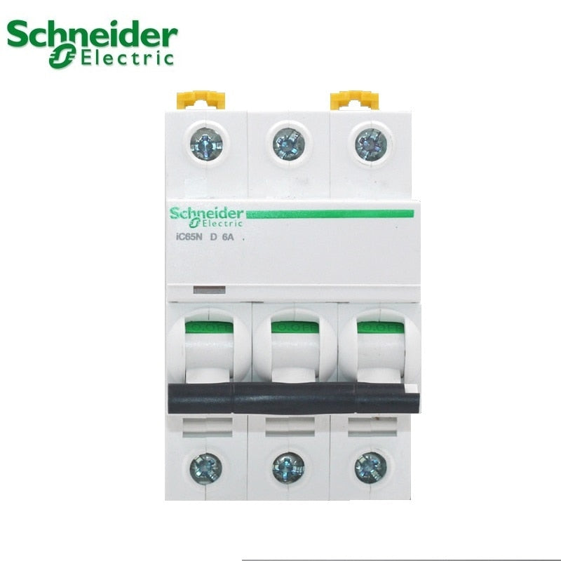 Schneider electric Mini Disjuntor Acti 9 iC65N 1p 2p 3p 4p D type 1A 2A 3A 4A 6A 10A 16A 20A 25A 32A 50A 63A AC circuit breaker