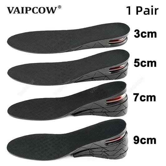 3-9cm Insole Cushion Height Adjustable Shoe Heel Insole Insert Higher Support Absorbent Foot Pad