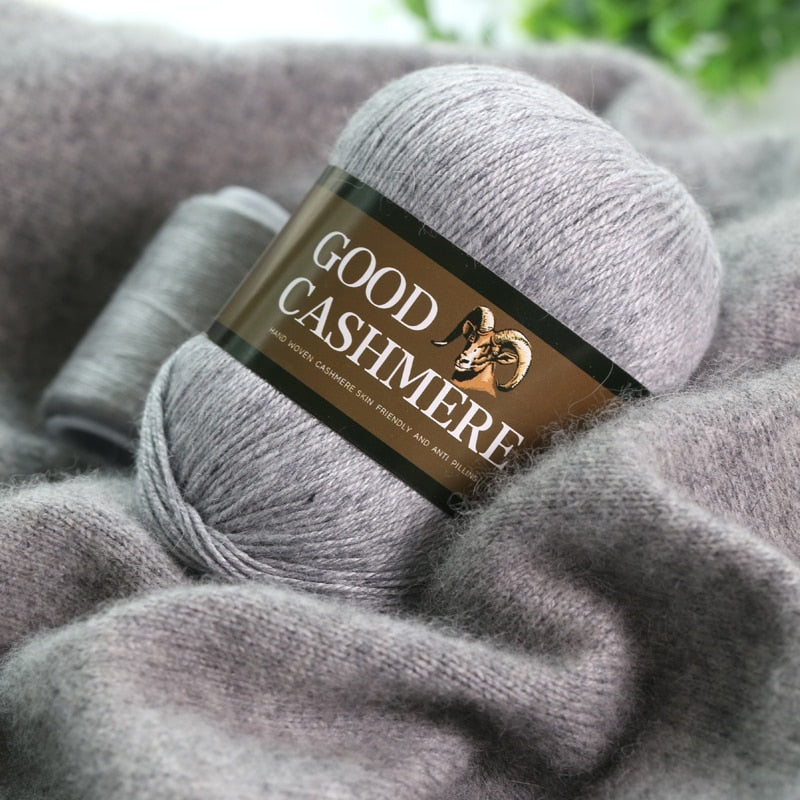 50+20g Mongolian Cashmere wool mix + thread