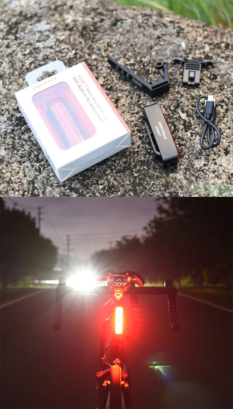 XlitET Bicycle Rear Light with Automatic Brake sensor